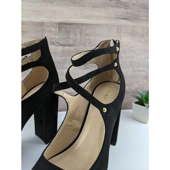 Maurices Strappy Block Heels Black - Picture 10 of 11